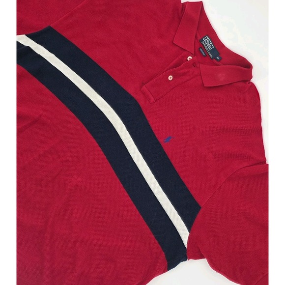 Polo Ralph Lauren Other - Vintage Polo Ralph Lauren Shirt Men XXL Striped 90s Red Blue Pony Classic 2XL